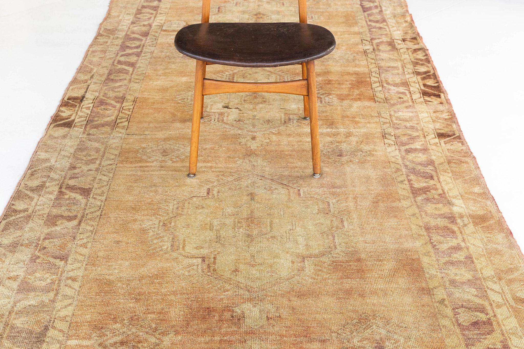 Wool Mehraban Vintage Turkish Anatolian Runner For Sale