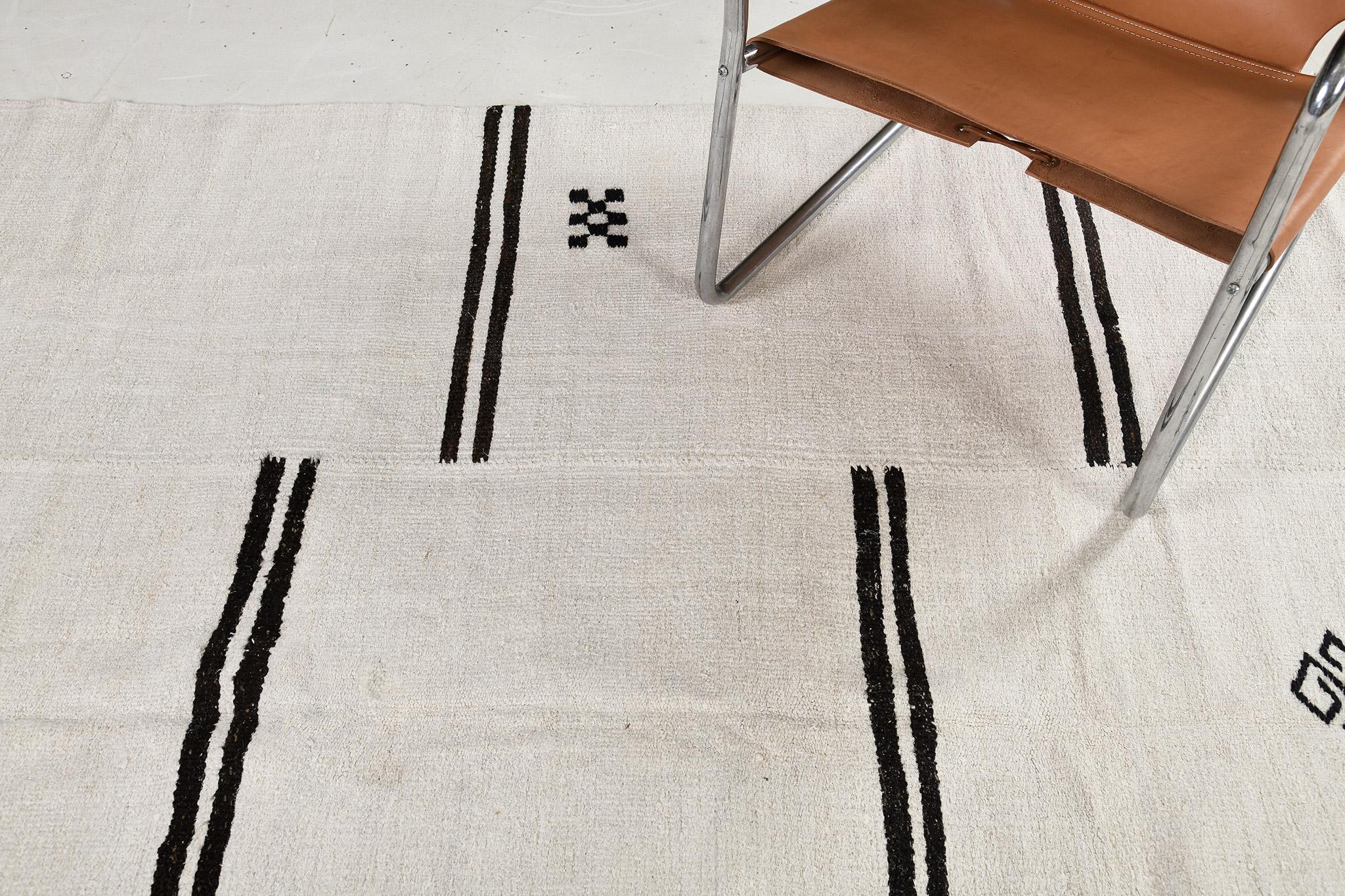 Hand-Knotted Mehraban Vintage Turkish Hemp Kilim For Sale
