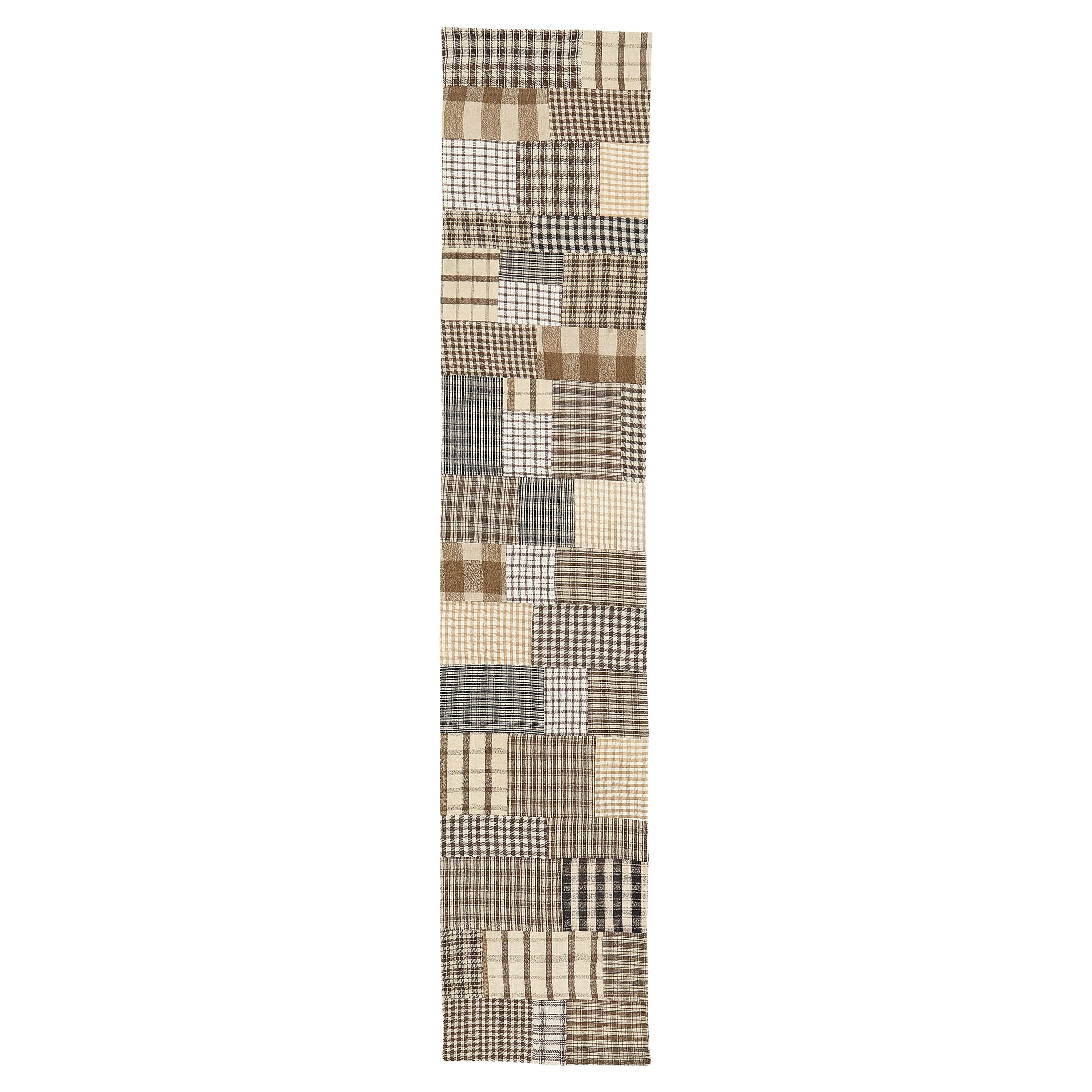 Mehraban Vintage Türkischer Patchwork-Kelim mit Flachgewebe im Angebot
