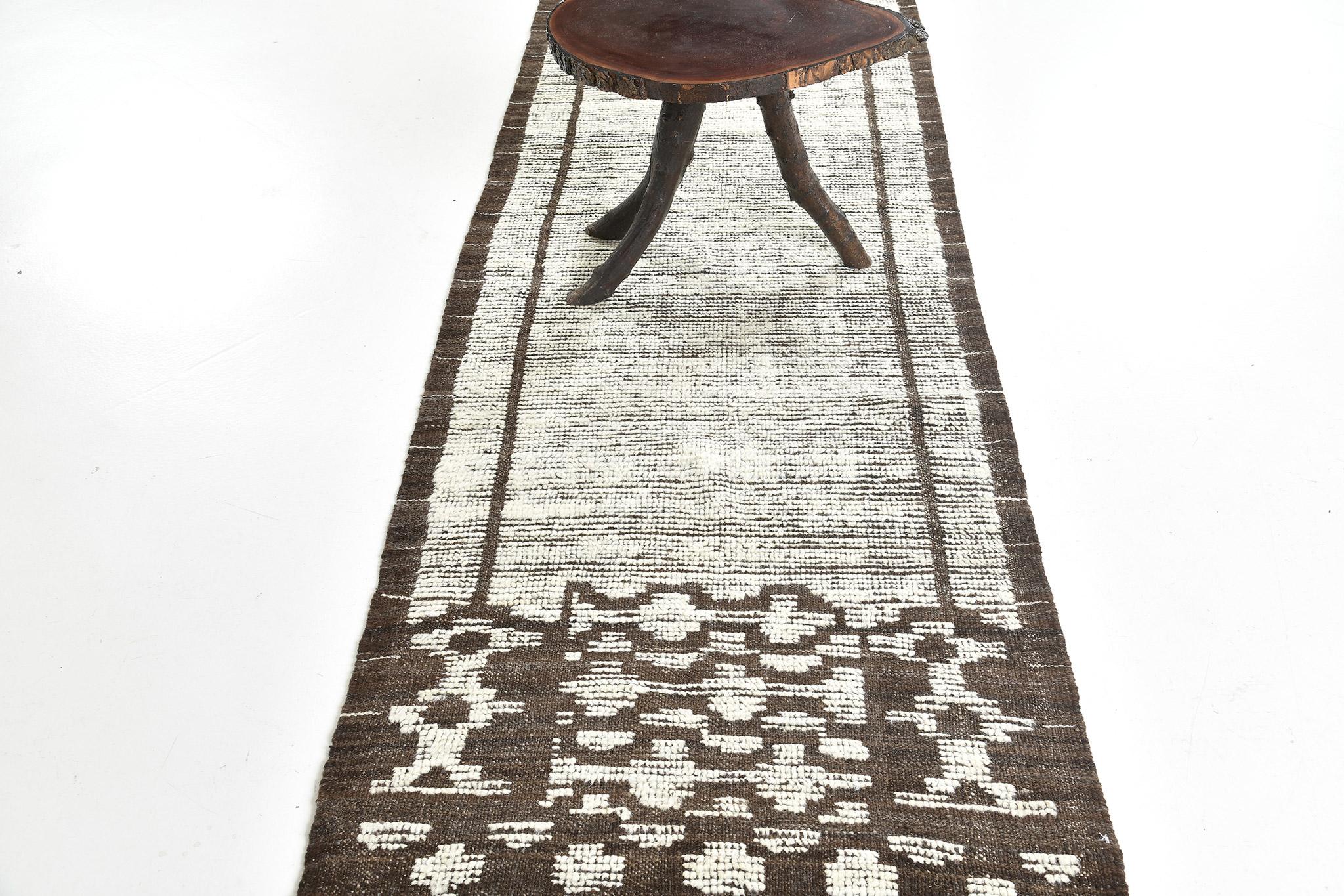 Hand-Knotted Mehraban Yedder Runner, Nomad Collection For Sale