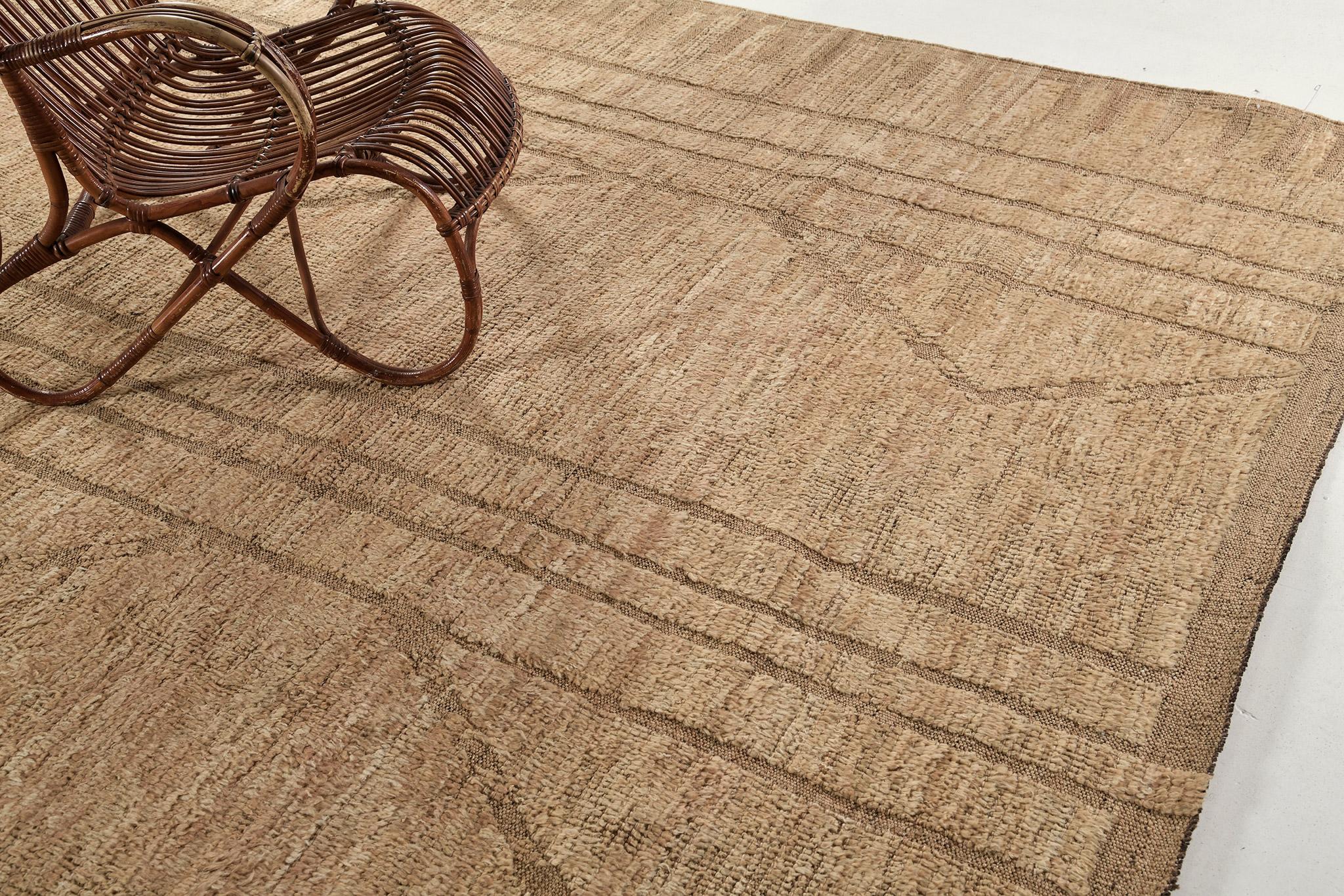 Zidan is an embossed pile weave that features neutral tones of linear patterns in luxurious wool. Perfect for a minimalist and modern contemporary interior. This masterpiece will be loved and adored by your guests.

Rug Number 30744
Size 10' 2