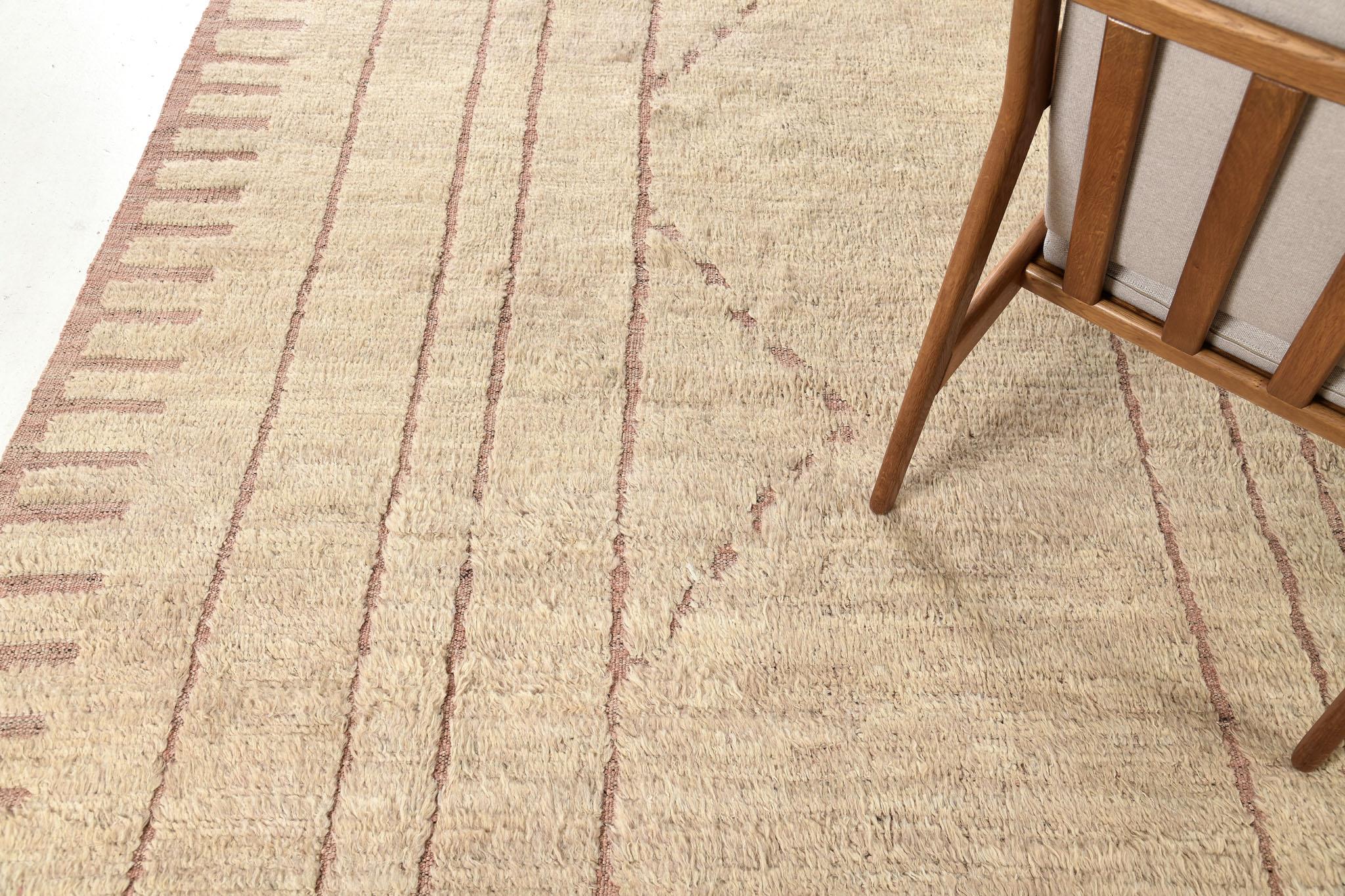 Zidan is an embossed pile weave that features neutral tones of linear patterns in luxurious wool. Perfect for a minimalist and modern contemporary interior. This masterpiece will be loved and adored by your guests.

Rug Number 30891
Size 12' 7