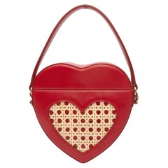 Mehry Mu Red & Beige Heart Handbag