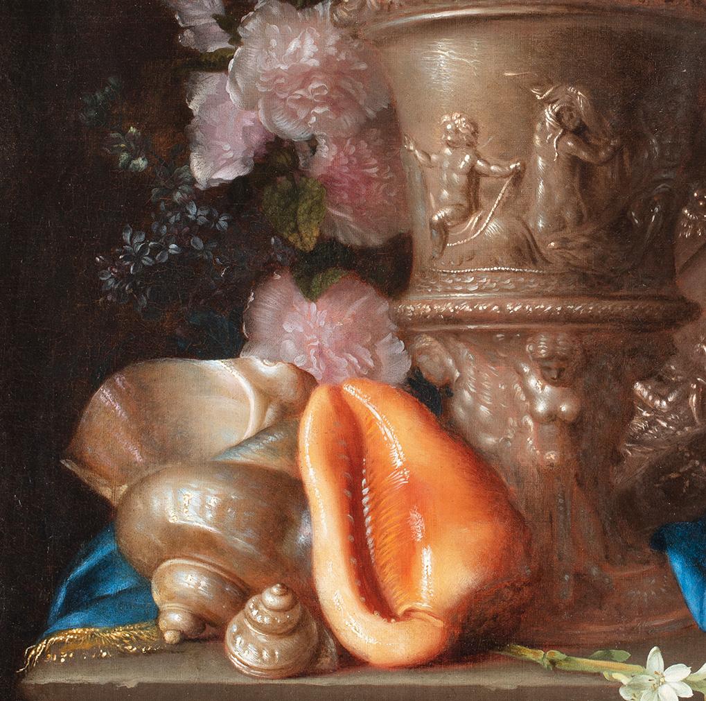 17th Century by Meiffren Comte A pair of still lifes Oil on canvas For Sale 5