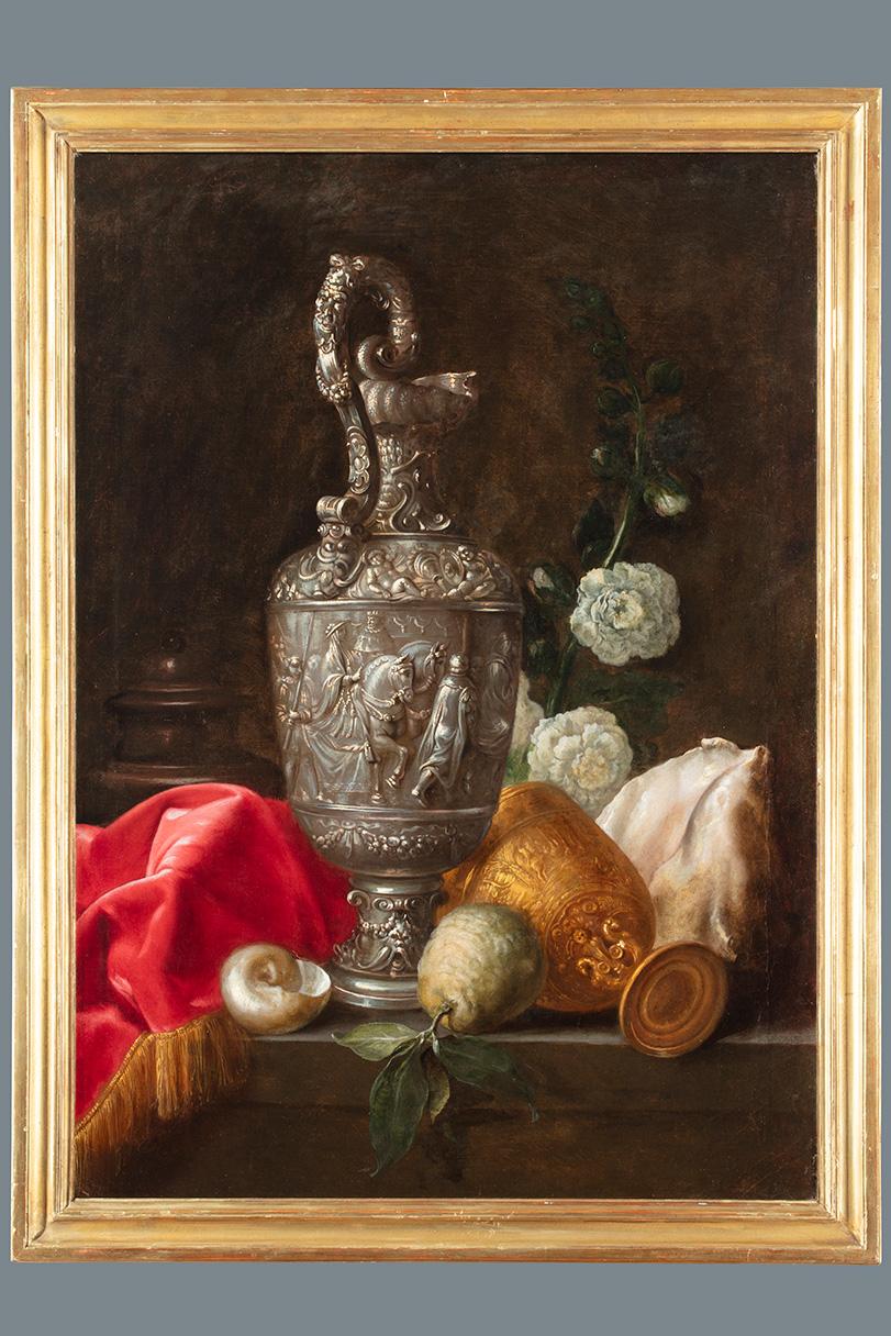 17th Century by Meiffren Comte A pair of still lifes Oil on canvas - Painting by Meiffren Conte or Comte 
