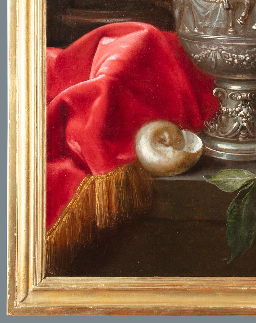17th Century by Meiffren Comte A pair of still lifes Oil on canvas For Sale 4