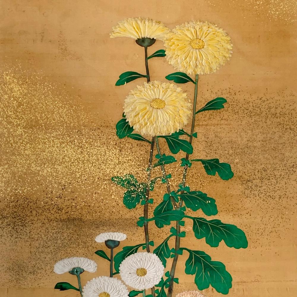 Japanese Meiji Chrysanthemum Masterpiece For Sale