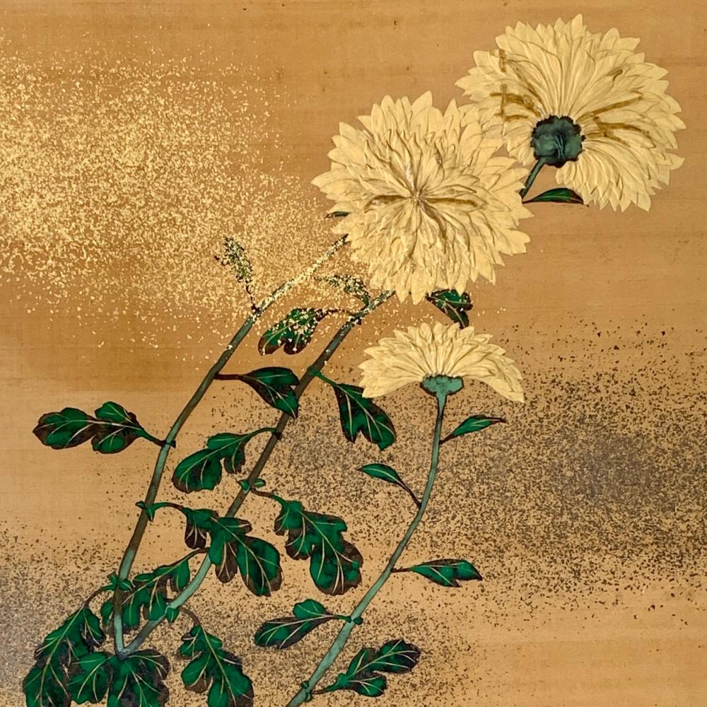 Japanese Meiji Chrysanthemum Masterpiece For Sale