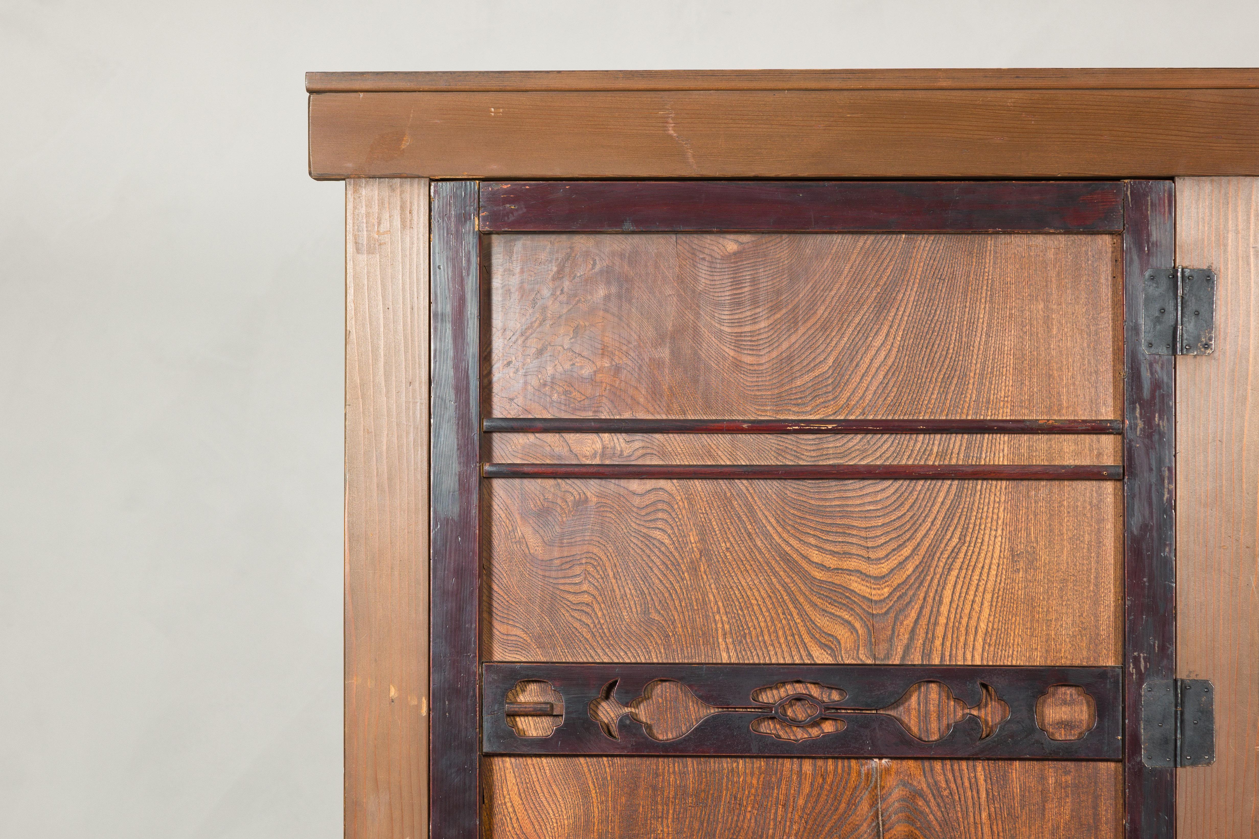 20th Century Meiji-era Mizuya Dansu, Circa 1900 – Japanese Kitchen Cabinet For Sale
