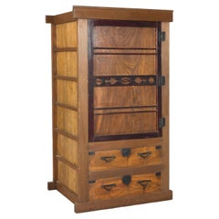 Antique Meiji-era Mizuya Dansu, Circa 1900 – Japanese Kitchen Cabinet