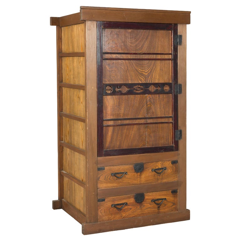 Japanese Cabinet From Kyoto - Hinoki & Kiri - Circ 1930 Japanese Cabinet From Kyoto - Hinoki & Kiri - Circ 1930