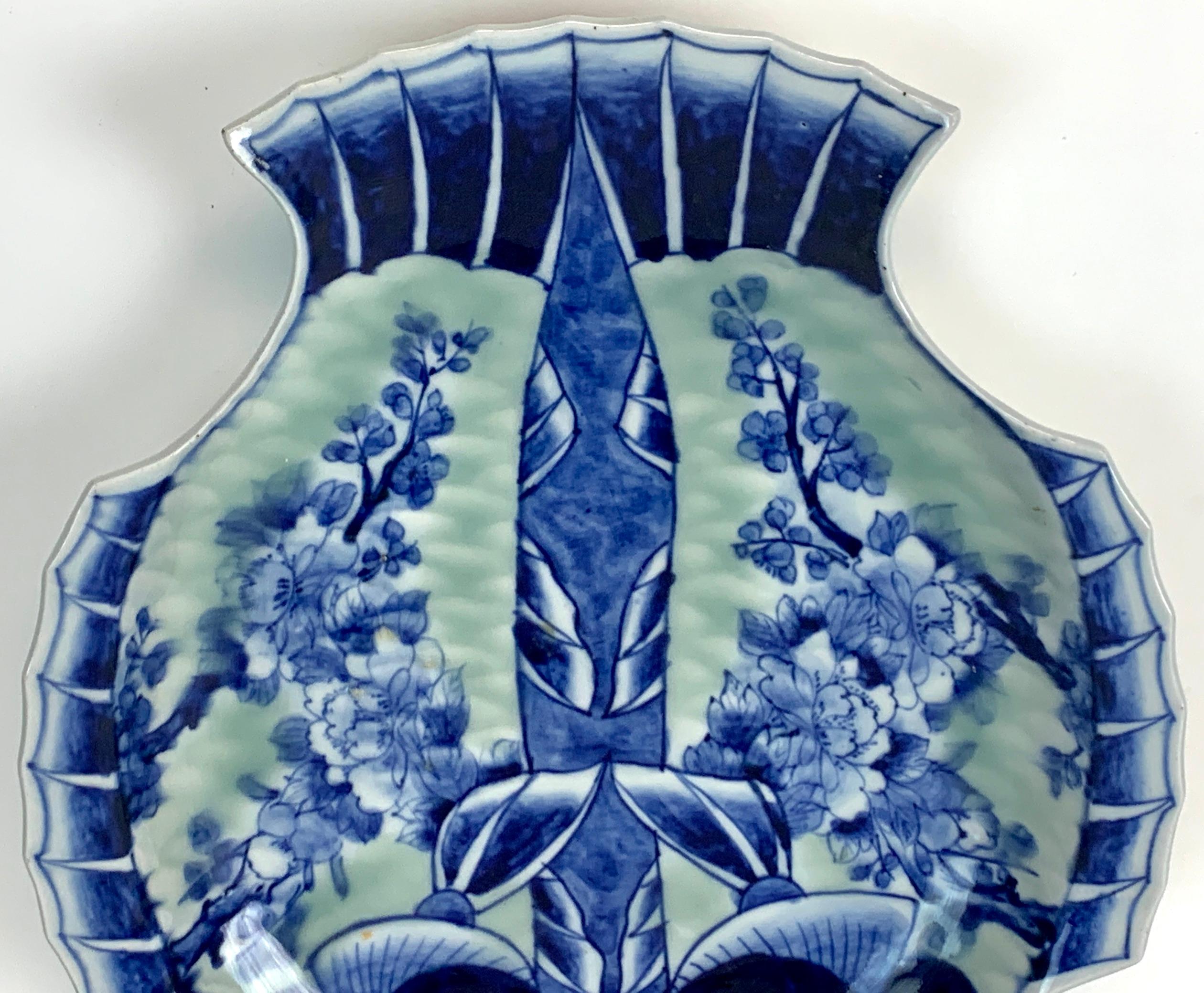 Meiji Imari Celadon Fish Plate, by Fukagawa III 2