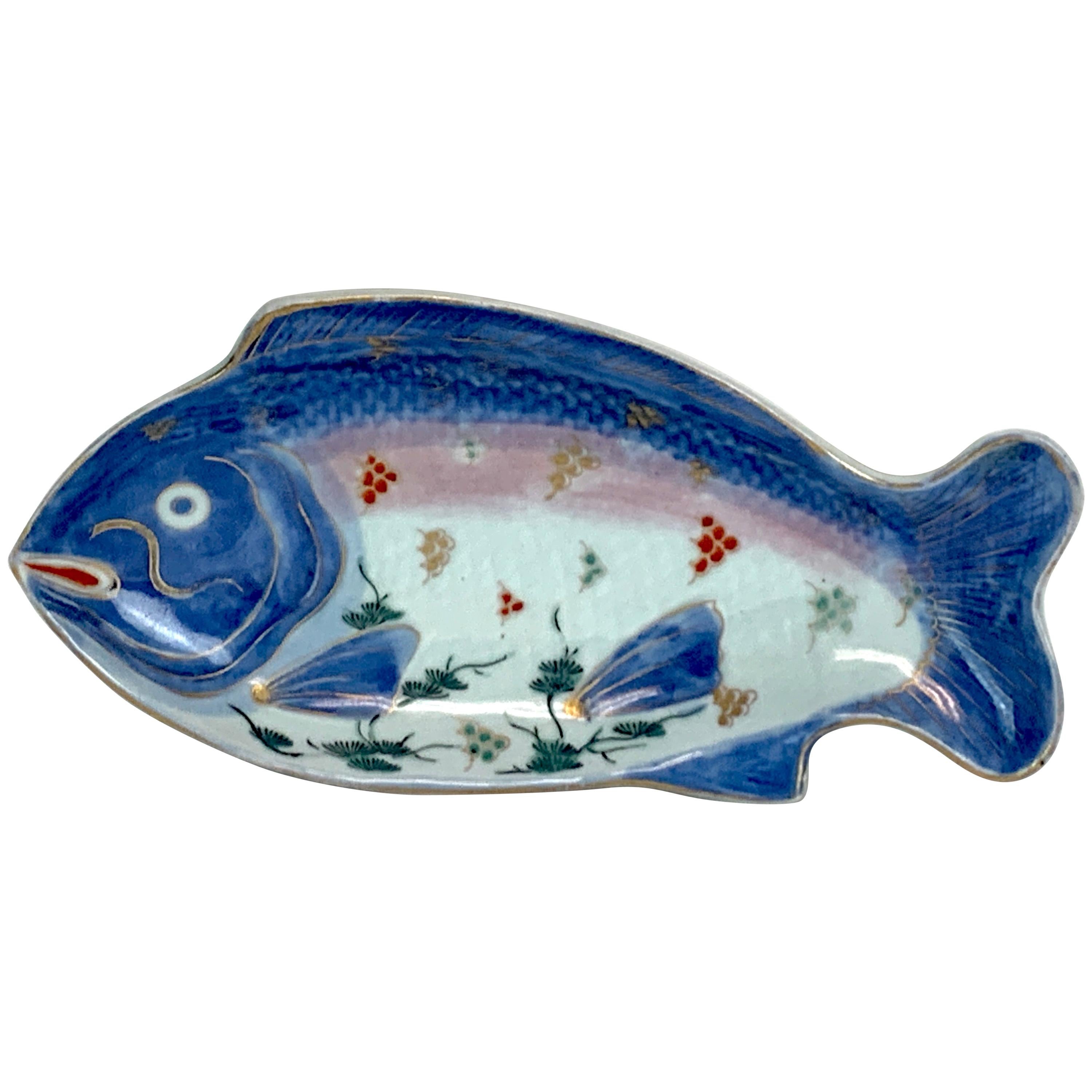 Meiji Imari Fish Plate, by Fukagawa VIII