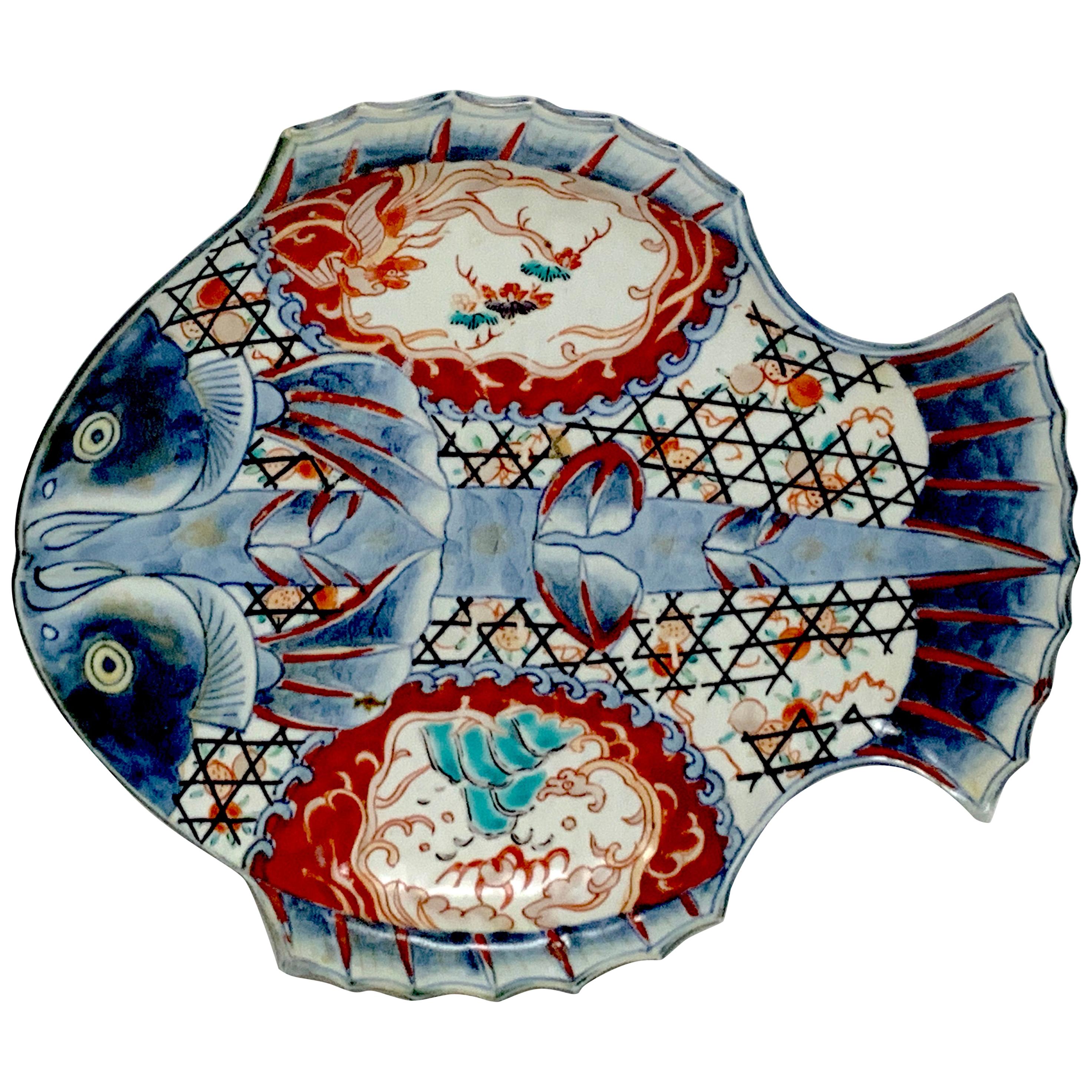 Meiji Imari Fish Plate I