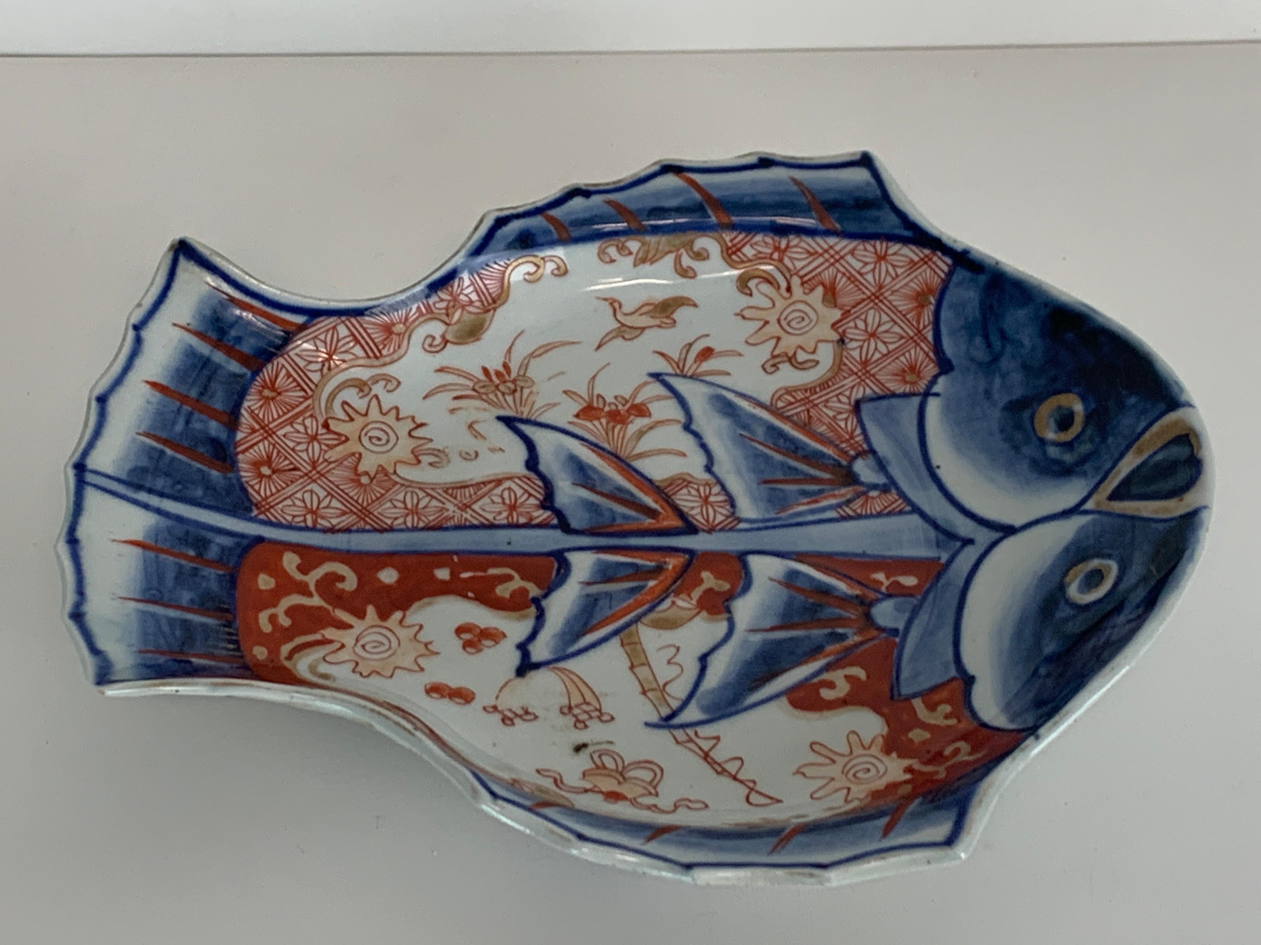 Meiji Imari Fish Plate II 2