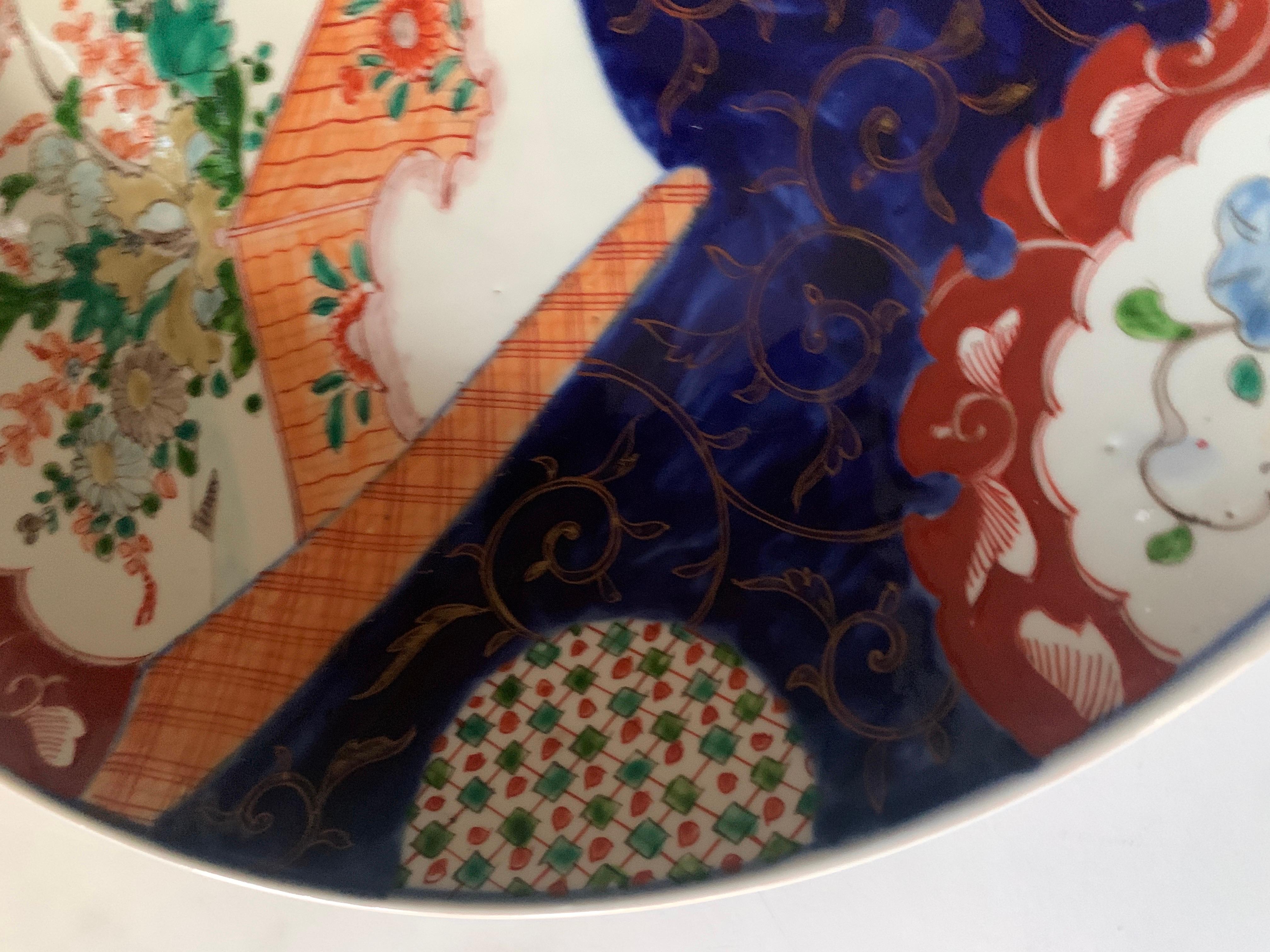 Meiji Japanese Porcelain Imari Charger For Sale 3