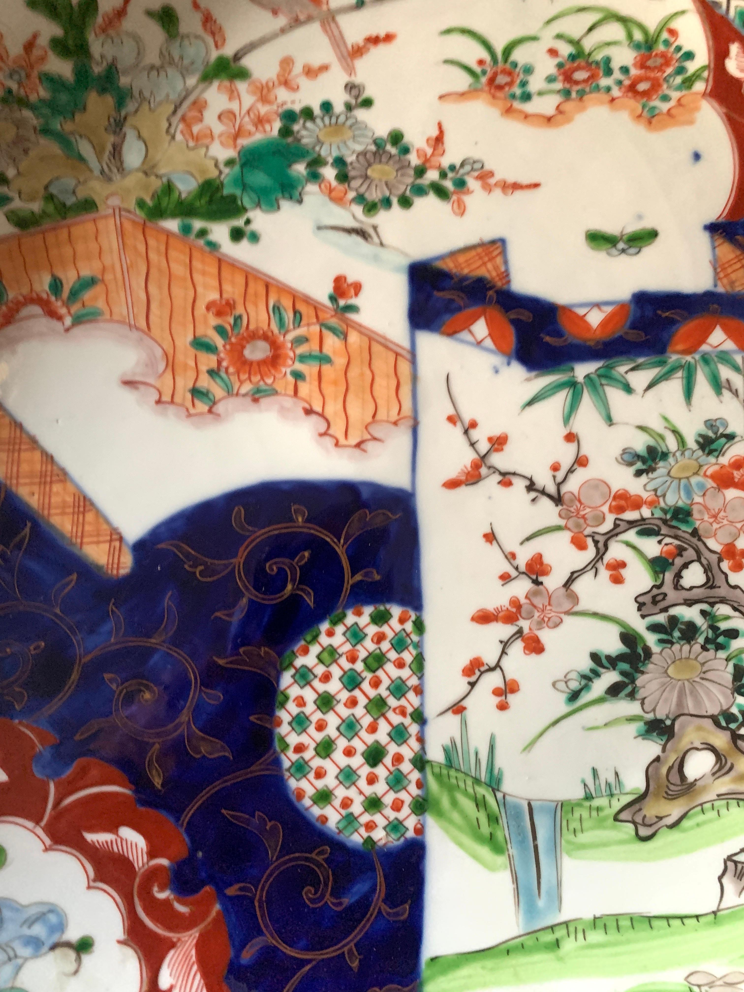 Meiji Japanese Porcelain Imari Charger For Sale 4