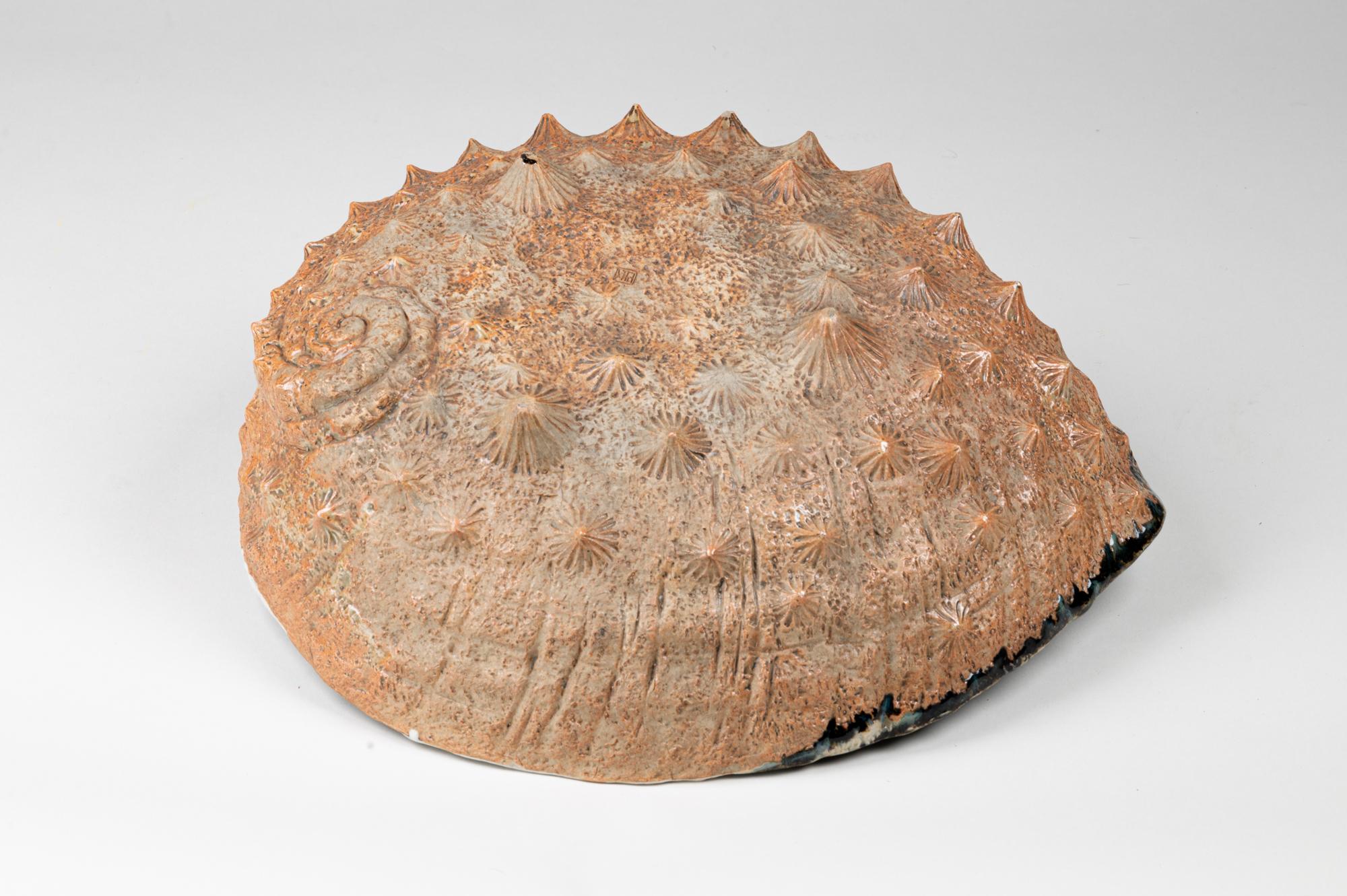 Meiji Period Abalone Shell Ceramic Basin 1