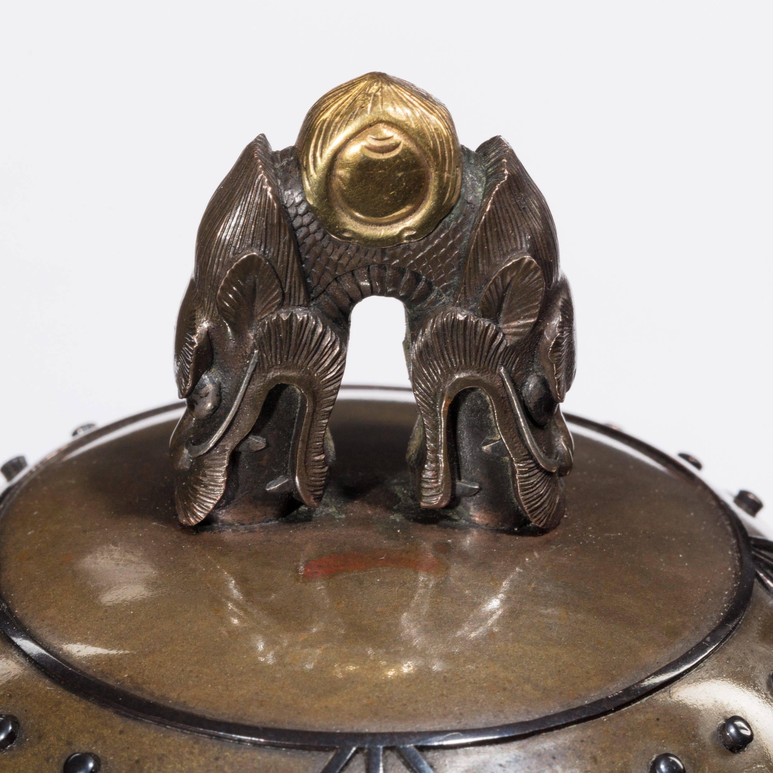 Meiji Period Bell Casket by the Nogowa Foundary For Sale 2