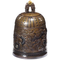 Antique Meiji Period Bell Casket by the Nogowa Foundary