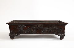 Meiji Period Bronze Centerpiece/Bonsai Planter Basin, 1890