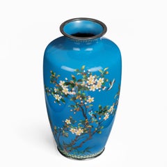 Meiji Period Cloisonné Vase by Hayashi Kodenji