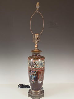 Meiji period Cloissone Lamp