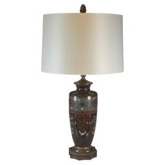 Meiji period Cloissone Lamp