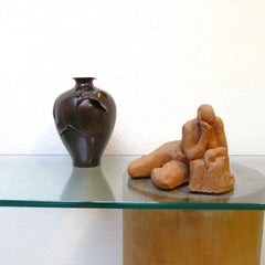 Meiji Period Japanese Bronze Vase with Koi Fishes and Flowers, 19th Century