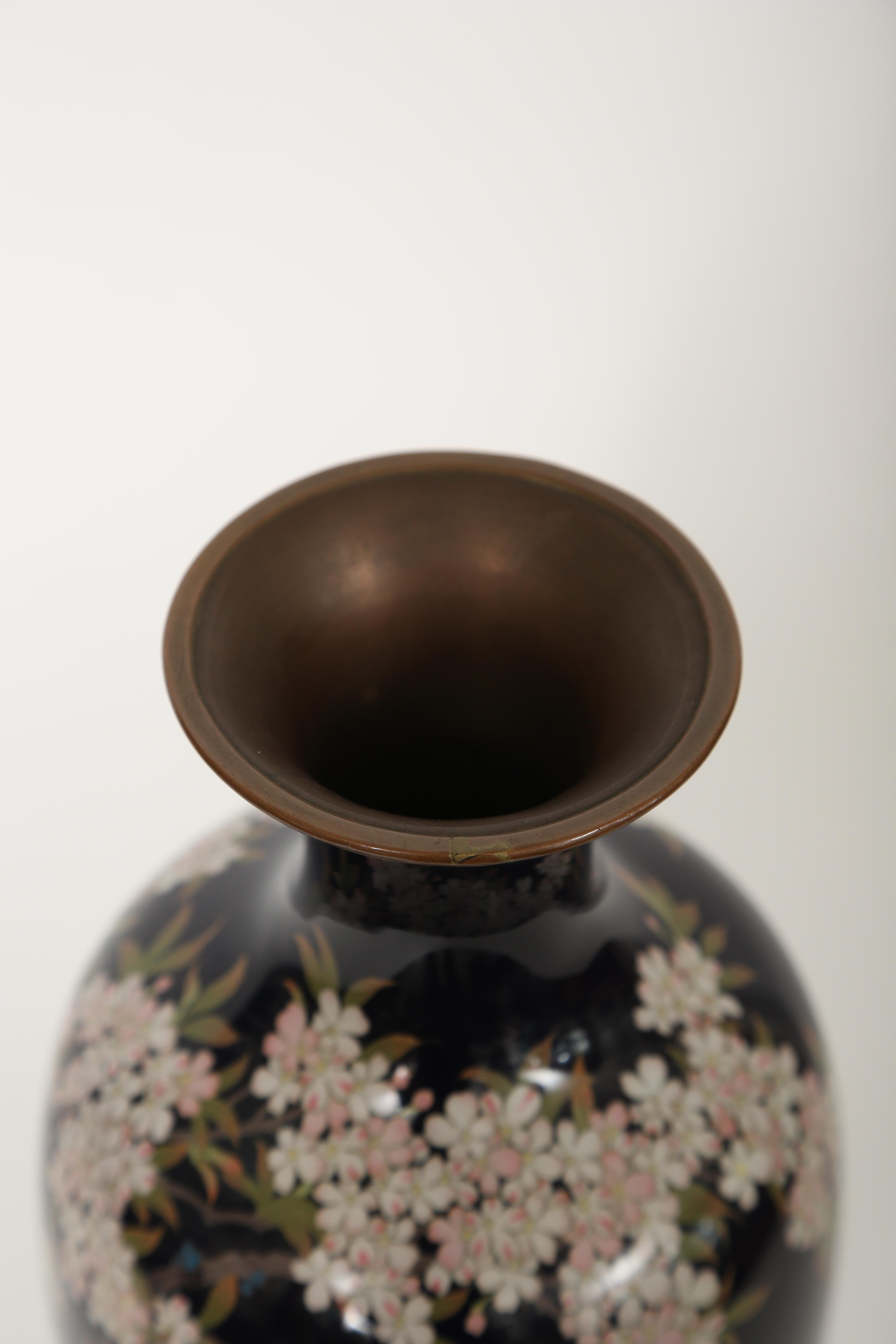 19th Century  Meiji Period Japanese cloisonné Vase