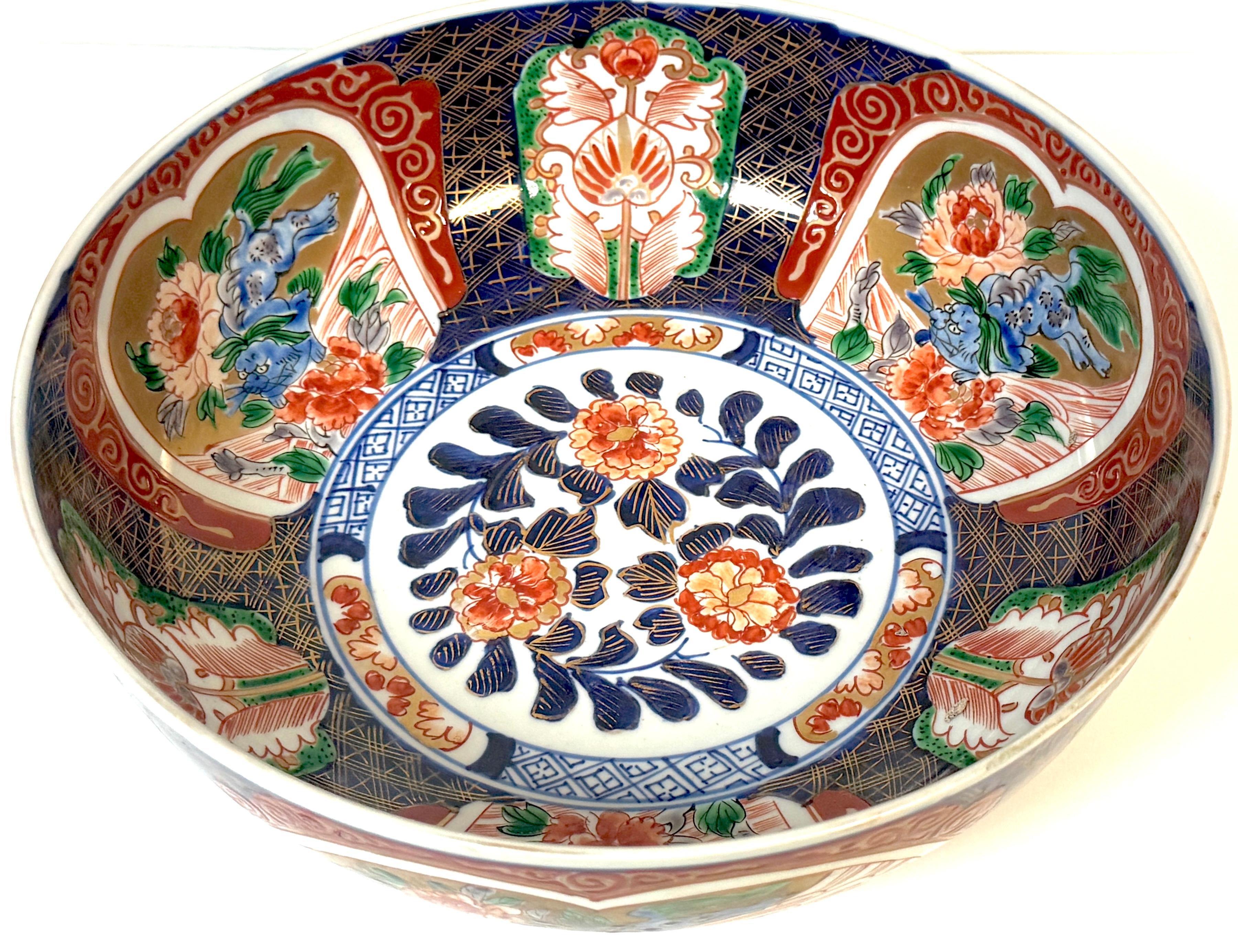 Meiji Period Japanese Imari Bowl Attributed to Fukagawa, Circa 1880 For Sale 5