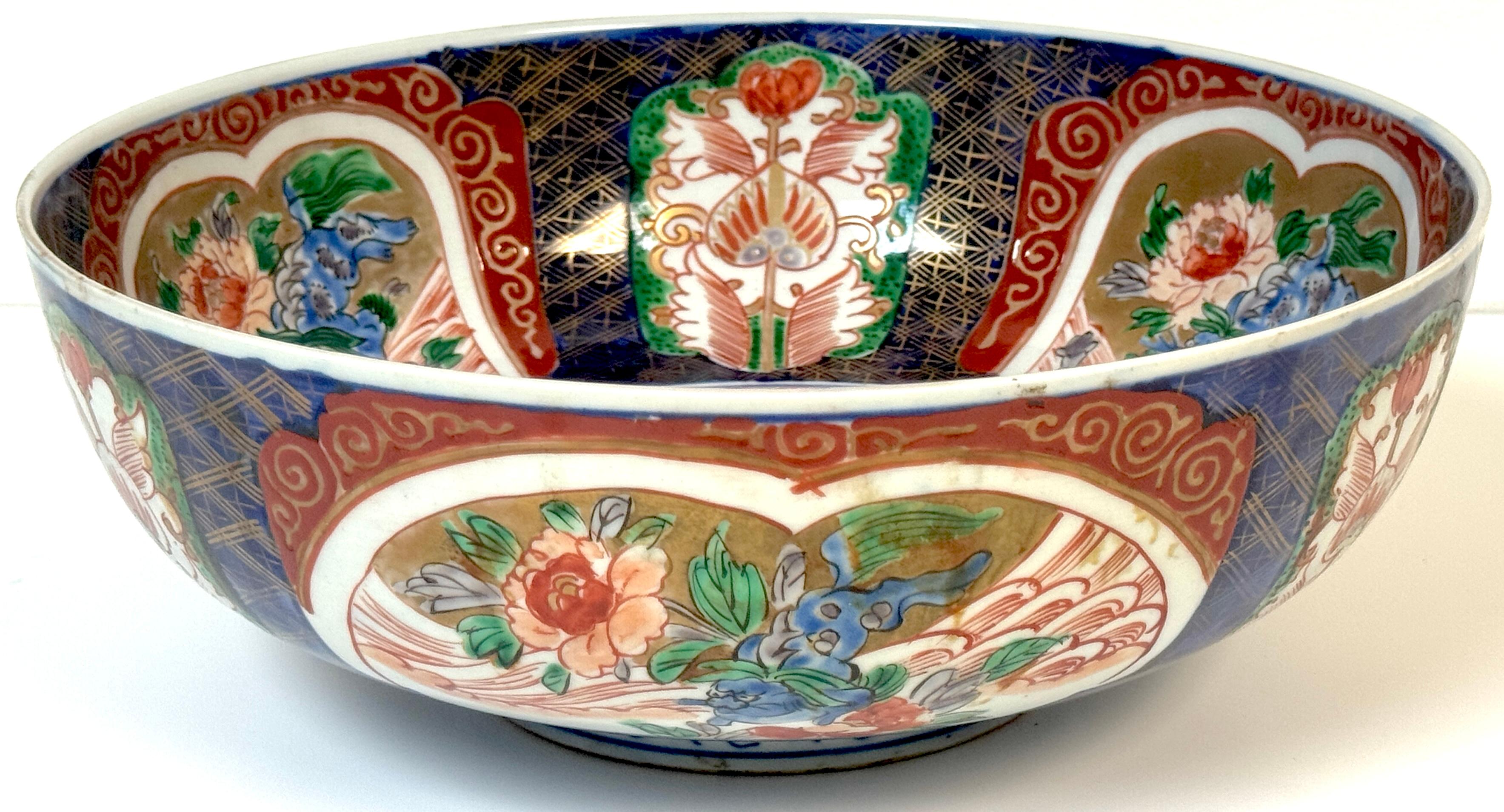Meiji Period Japanese Imari Bowl Attributed to Fukagawa, Circa 1880 For Sale 1