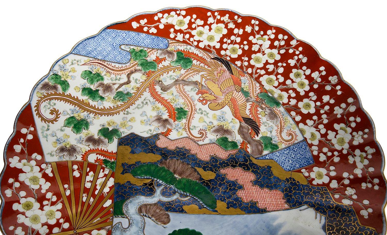 Periodo Meiji, cargador Imari japonés. en Bueno estado para la venta en Brighton, Sussex