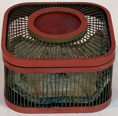 Meiji Period Japanese Lacquered Cricket Box