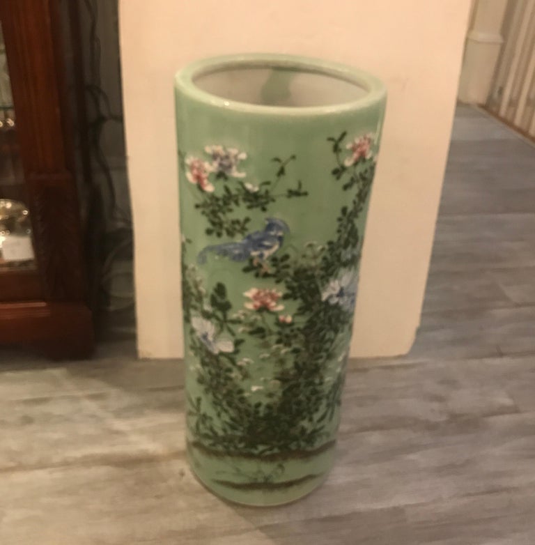 Meiji Period Japanese Porcelain Umbrella Stand at 1stDibs japanese