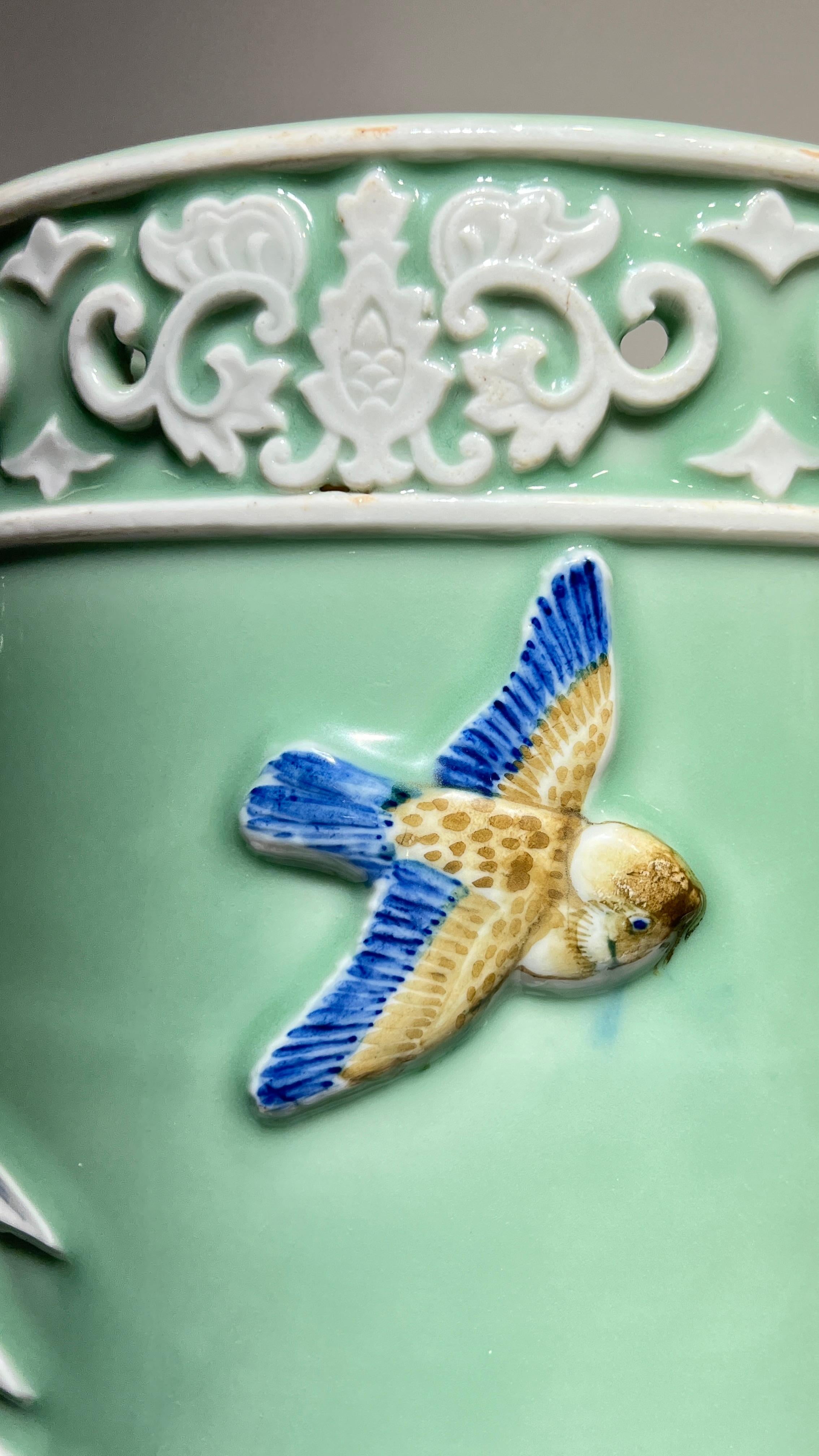 Periodo Meiji  Japonés  Paragüero de porcelana en venta 1