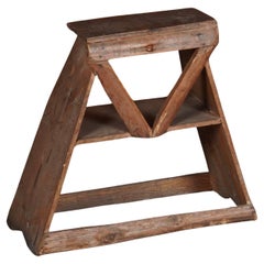 Tabouret de garde d'atelier japonais de la période Meiji, début du 20e siècle