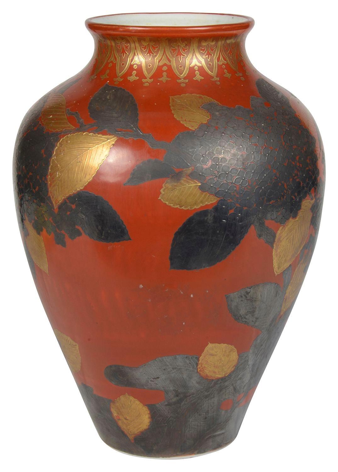 Meiji period Japanese vase / lamp, circa 1890 In Good Condition For Sale In Brighton, Sussex