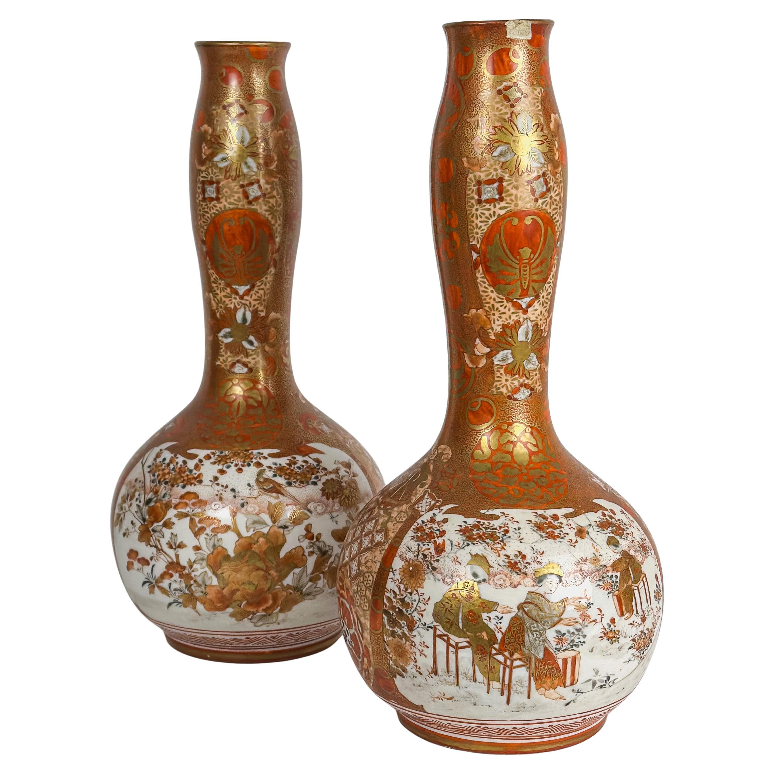 Période Meiji japonaise, gourde, Dai Nippon Kutani Tsukuru, vers 1890, Japon en vente