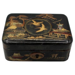 Antique Meiji Period Lacquer Box