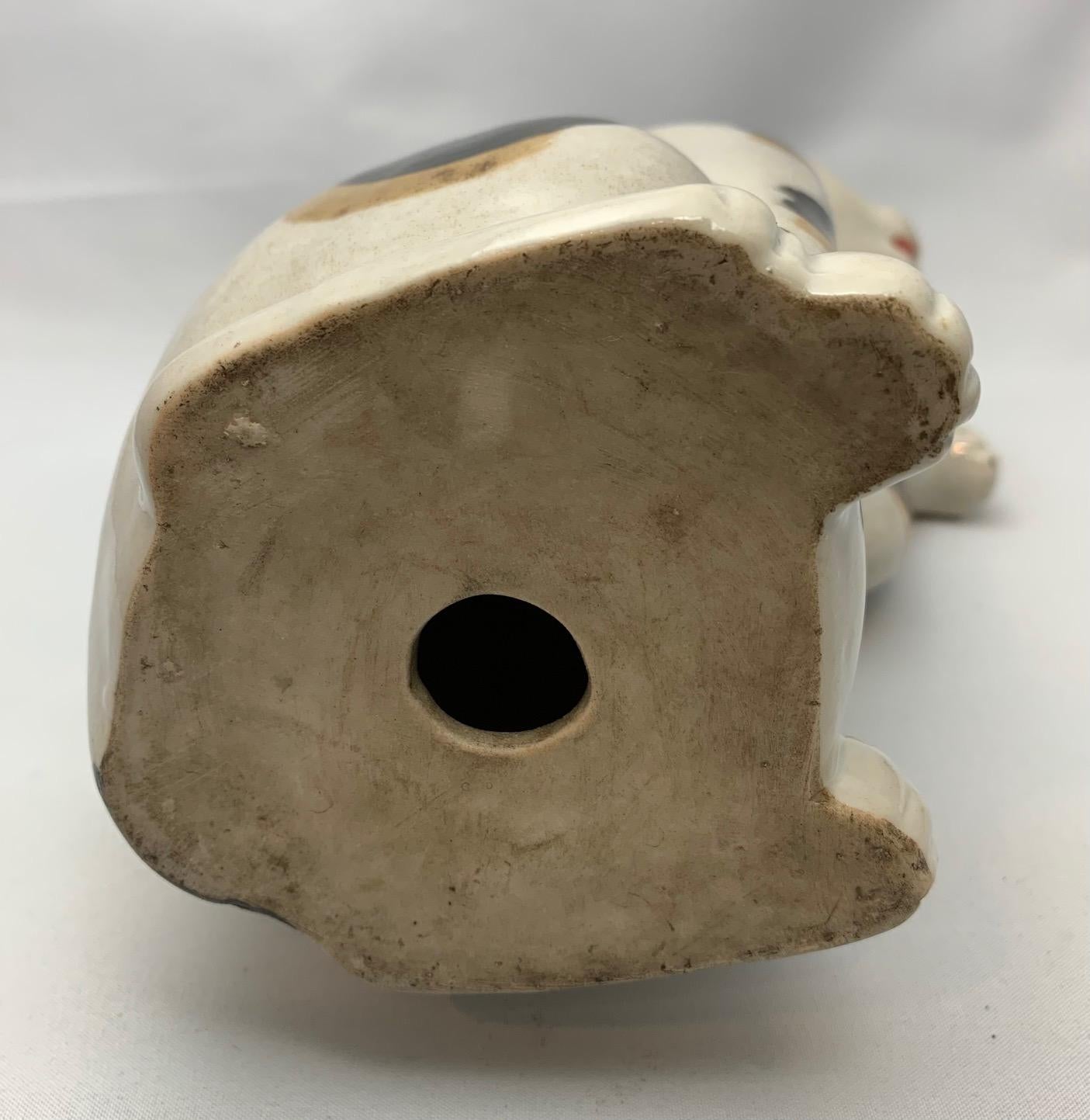 Meiji Period Maneki Neko Cat Figurine In Good Condition In Point Richmond, CA
