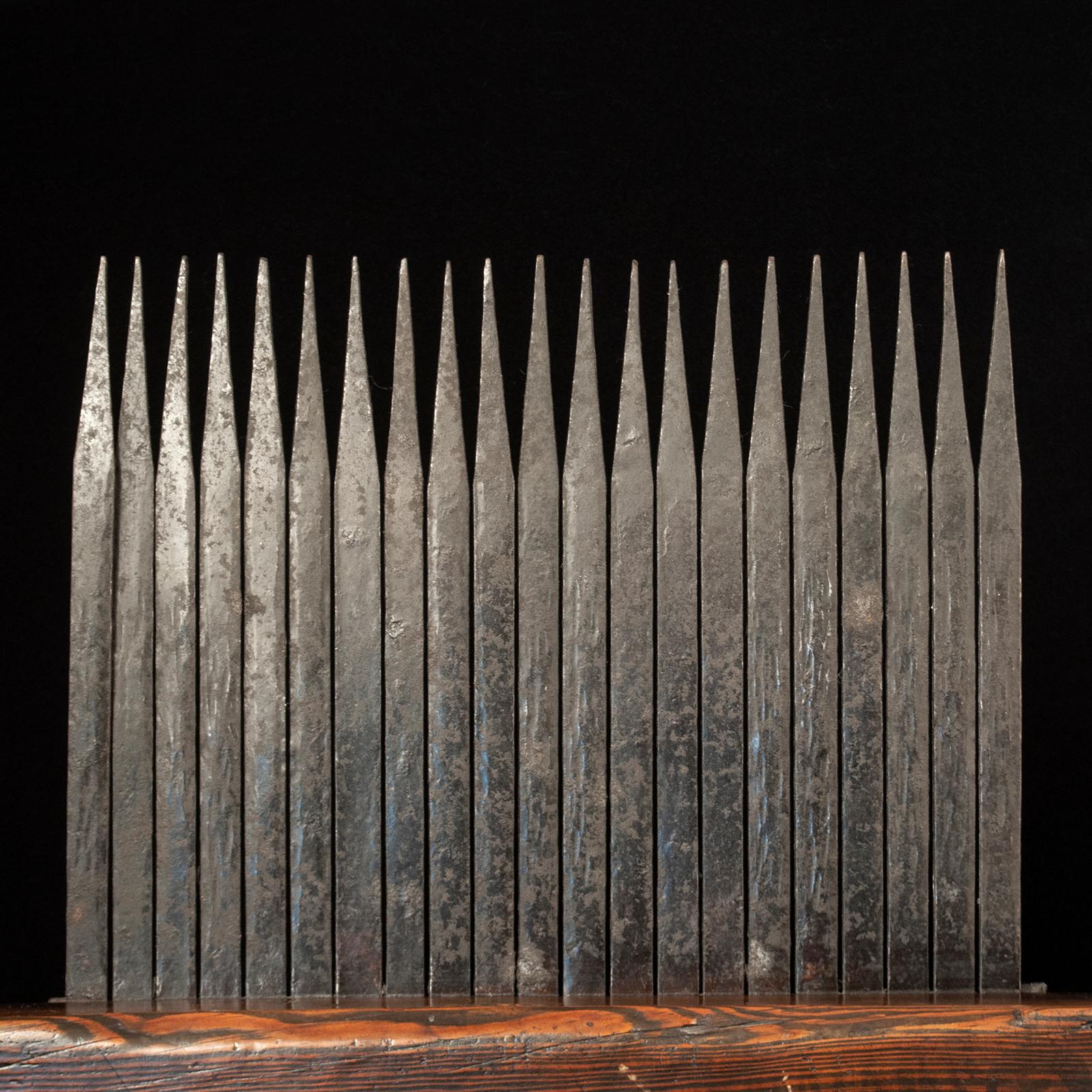 Hand-Crafted Meiji Period Rice Straw Comb, Japan	