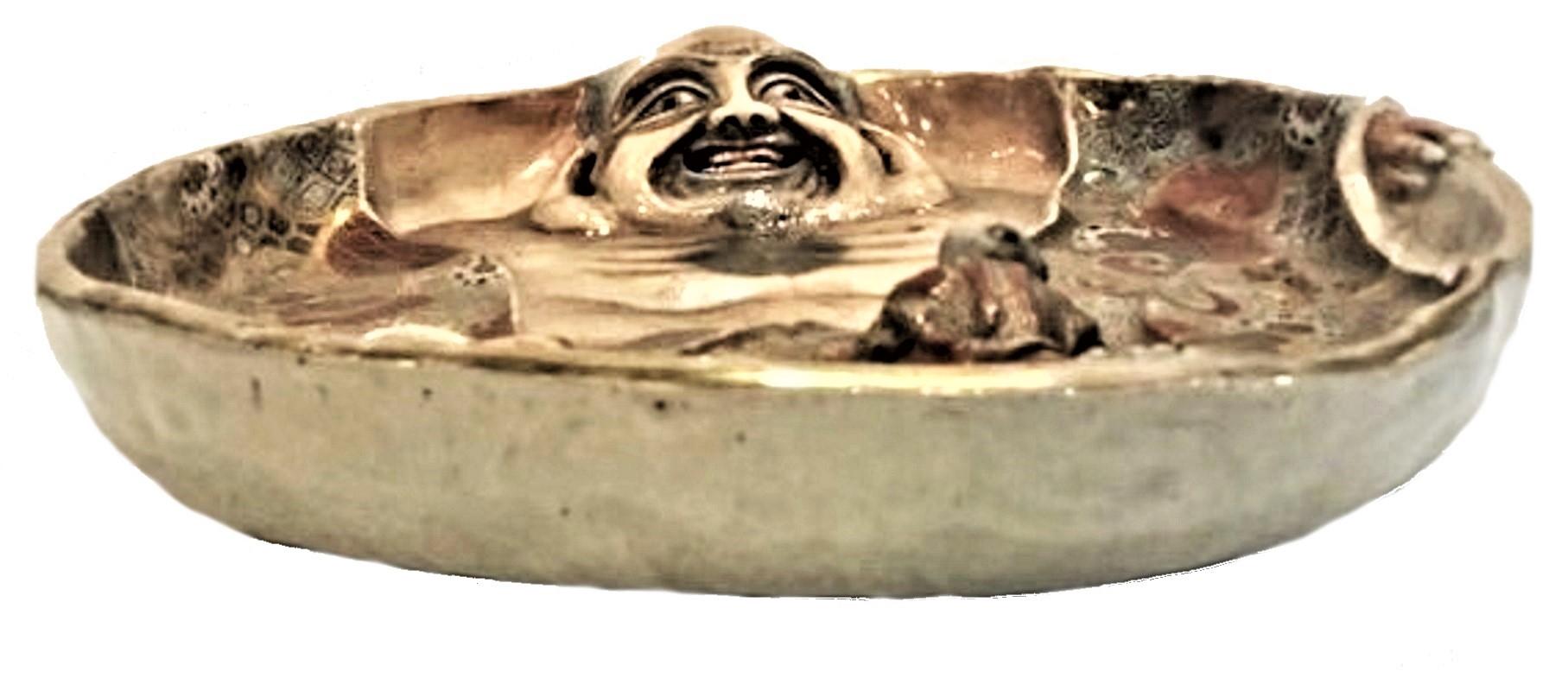 Dimensions Height: 2.5 inches Diameter: 12.25 inches

About the object
This unique decorative bowl, most likely, was created at the Kinkozan workshop. Kinkozan pottery enterprise was active in the period from 1645 to 1927. Headed by Kinkozan