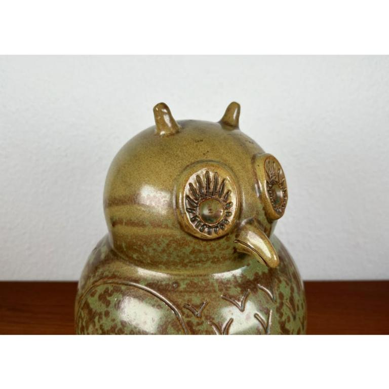 Meike Falck Nicolaisen, Large Mid-Century German Ceramic Owl Sculpture, 1960s In Excellent Condition For Sale In Hamburg, DE