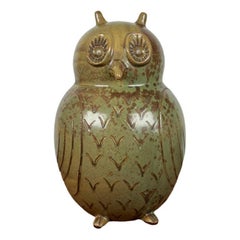 Meike Falck Nicolaisen, Large Mid-Century German Ceramic Owl Sculpture, 1960s