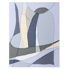 'An Irish Moment', Mixed fabrics, acrylic, contemporary, abstract, textile art