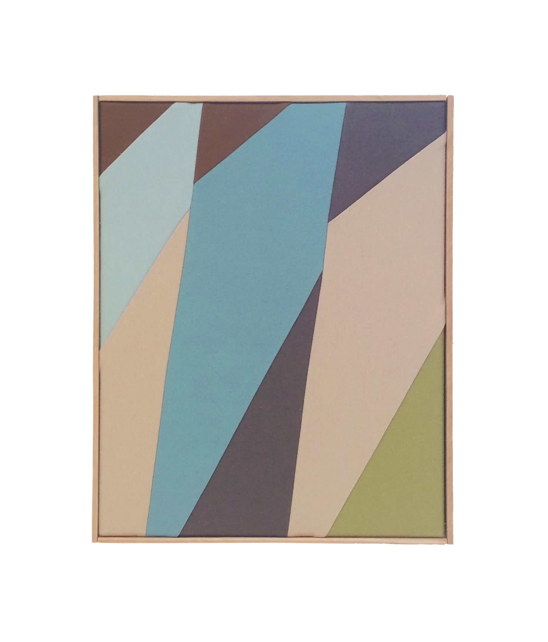 
Fragments #4
, Mixed fabrics, acrylic, contemporary, abstract, textile art - Art by Meike Legler