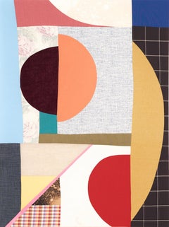 'Snack Platter' Linen, wool, polyester, cotton fabric, velvet, contemporary, art