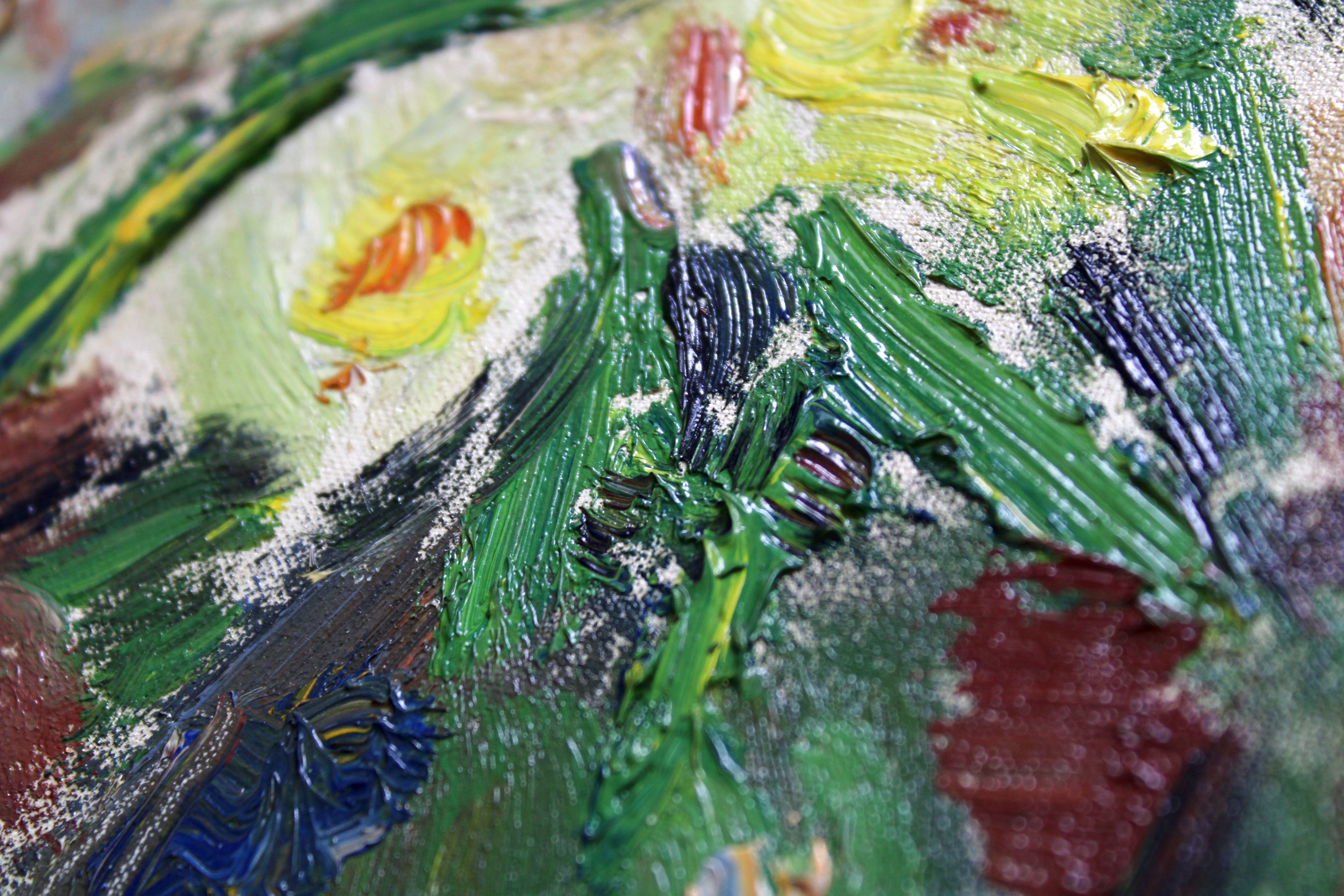 Fiori luminosi. Cartone, olio, 28x19,5 cm in vendita 5