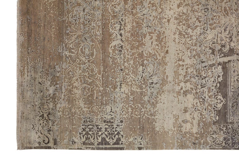 MEILLEUR Hand Knotted French Rococo Inspired Rug, L'Ornement Collection ...